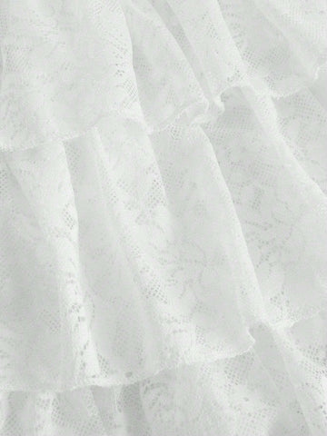 ROMWE Kawaii Women Lace Floral Ribbon Bowknot Rose Cake Layer Kawaii Shorts ROMWE Kawaii Women Lace Floral Ribbon Bowknot Rose Cake Layer Kawaii Shorts