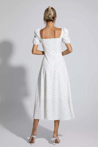 Raelyn Blue French Floral Midi Dress Raelyn Blue French Floral Midi Dress