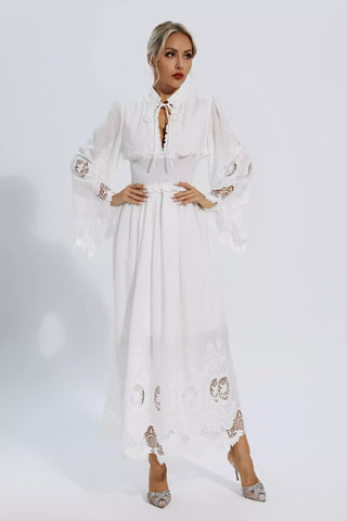 Remy White Long Sleeve Lace Maxi Dress Remy White Long Sleeve Lace Maxi Dress