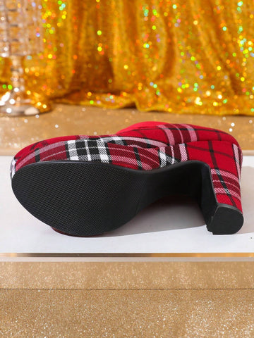 Round-Toe Mary Jane Women Shoes, Thick Heel Waterproof Platform High Heels Round-Toe Mary Jane Women Shoes, Thick Heel Waterproof Platform High Heels