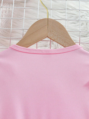 1pc Santa Dress For Girls, Elegant Red Knitted Fabric Christmas Reindeer & Bow Print, Mesh Patchwork Cap Sleeve Top And Dress 1pc Santa Dress For Girls, Elegant Red Knitted Fabric Christmas Reindeer & Bow Print, Mesh Patchwork Cap Sleeve Top And Dress