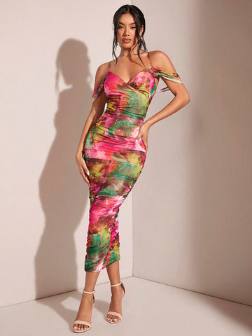 BAE Ombre Off-Shoulder Neckline Bodycon Dress BAE Ombre Off-Shoulder Neckline Bodycon Dress
