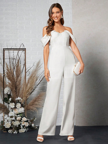 1pc Off Shoulder Wide Leg Jumpsuit 1pc Off Shoulder Wide Leg Jumpsuit