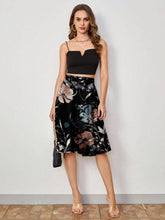 Clasi Women's Floral Printed Pleated Skirt