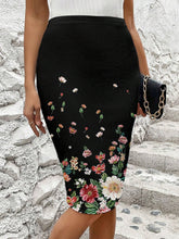 Clasi Women's Summer Floral Printed Bodycon Skirt