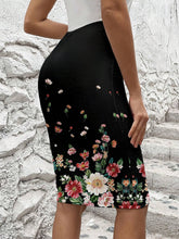 Clasi Women's Summer Floral Printed Bodycon Skirt