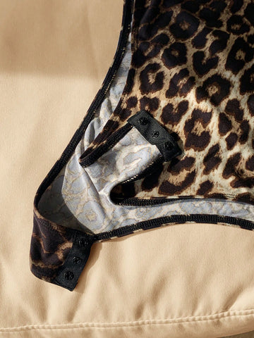 Comfortcana 4pcs/Set Leopard & Solid Black/White Color Mixing Versatile Casual Socks, Suitable For Spring & Summer Comfortcana 4pcs/Set Leopard & Solid Black/White Color Mixing Versatile Casual Socks, Suitable For Spring & Summer