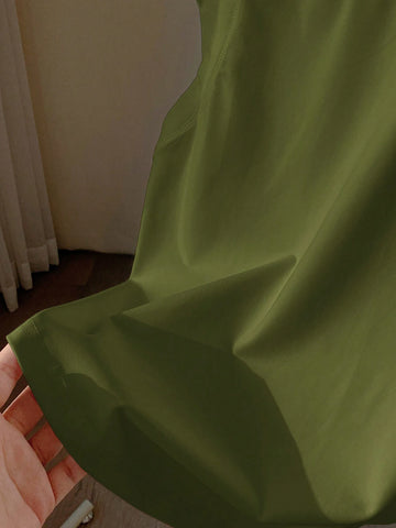 Comfortcana Women's Round Neck Short Sleeve Solid Color Simple Casual Loose Comfortable T-Shirt Comfortcana Women's Round Neck Short Sleeve Solid Color Simple Casual Loose Comfortable T-Shirt