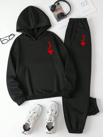2pcs/Set Long Sleeve Hoodie And Sports Pants 2pcs/Set Long Sleeve Hoodie And Sports Pants