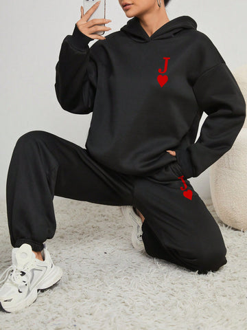 2pcs/Set Long Sleeve Hoodie And Sports Pants 2pcs/Set Long Sleeve Hoodie And Sports Pants