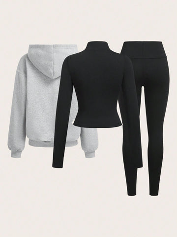 2pcs Autumn New Casual Sport Long Sleeve Pants Set 2pcs Autumn New Casual Sport Long Sleeve Pants Set