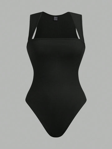 3pcs/Set Women New Solid Color Crew Neck Sleeveless Bodysuit 3pcs/Set Women New Solid Color Crew Neck Sleeveless Bodysuit