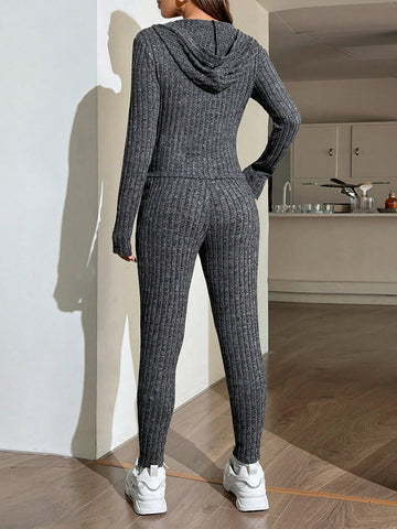 Space Dye Zip Up Hoodie & Leggings Space Dye Zip Up Hoodie & Leggings