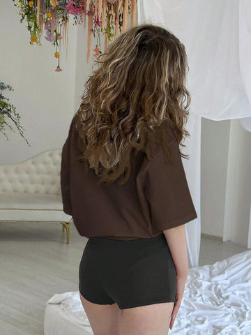 EZwear Summer Casual Butterfly Print Short Sleeve T-Shirt EZwear Summer Casual Butterfly Print Short Sleeve T-Shirt