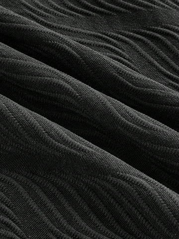 Women Summer Solid Color Twist Knot Short Sleeve Crop Top And Skirt Set Women Summer Solid Color Twist Knot Short Sleeve Crop Top And Skirt Set