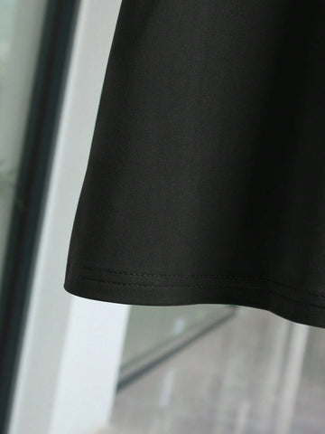 Women's Solid Color Patchwork Crew Neck Short Sleeve Numeric Print Casual Top Women's Solid Color Patchwork Crew Neck Short Sleeve Numeric Print Casual Top