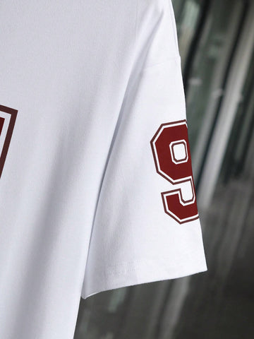 Women's Summer Number Print V-Neck Short Sleeve Casual T-Shirt Women's Summer Number Print V-Neck Short Sleeve Casual T-Shirt