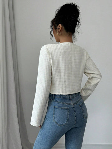 Elenzya Apricot Decorative Button Front Long Sleeve Casual Shirt Elenzya Apricot Decorative Button Front Long Sleeve Casual Shirt