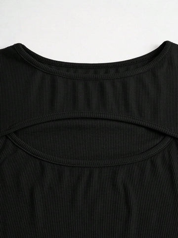 Women's Solid Color Slim Fit Long Sleeve Ribbed T-shirt Women's Solid Color Slim Fit Long Sleeve Ribbed T-shirt