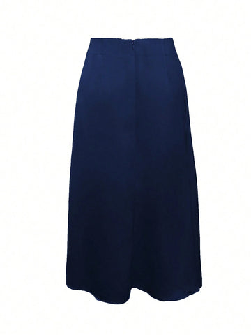 Franclia Women's Solid Color Long Straight Casual Skirt, Summer Dress, Graduation Outfit Franclia Women's Solid Color Long Straight Casual Skirt, Summer Dress, Graduation Outfit