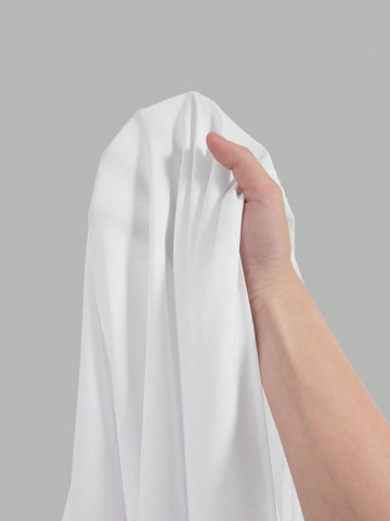 Loose Basic Casual Shirt With Short Front And Long Back, And Lantern Sleeves Loose Basic Casual Shirt With Short Front And Long Back, And Lantern Sleeves