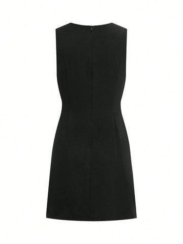 Women's Simple Stylish Casual Everyday Mini Dress, Spring/Summer, Suitable For Daily Wear, Women's Simple Stylish Casual Everyday Mini Dress, Spring/Summer, Suitable For Daily Wear,