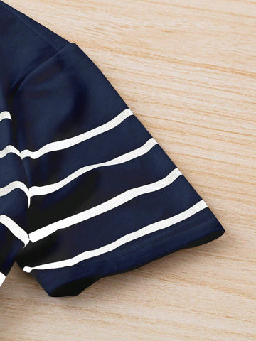 Frenchy Women's Striped Casual Tee, Versatile Frenchy Women's Striped Casual Tee, Versatile