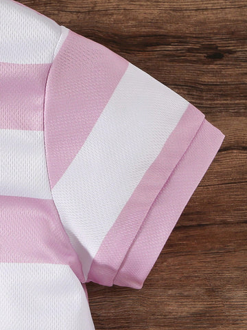 Girls' Collegiate POLO Dress, Fashionable Classic Stripe Girls' Collegiate POLO Dress, Fashionable Classic Stripe