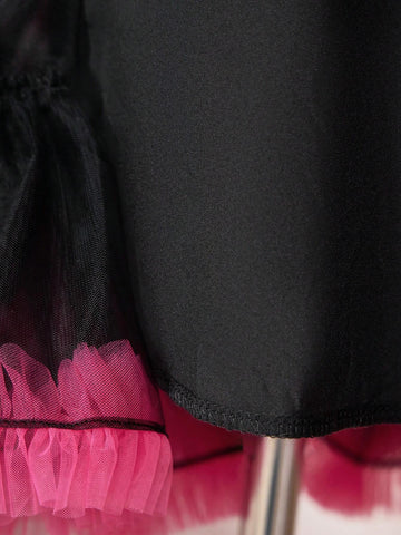 Glamorique Kids Girls' Christmas Puff Skirt With Big Bow Design And Sequin Decor, Festive Atmosphere With Childlike Charm Glamorique Kids Girls' Christmas Puff Skirt With Big Bow Design And Sequin Decor, Festive Atmosphere With Childlike Charm