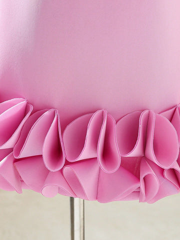 Young Girl Bowknot Decor Round Neck Sleeveless Fashion Dress Young Girl Bowknot Decor Round Neck Sleeveless Fashion Dress