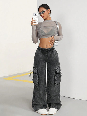 ICON Wide-Legged Cargo Trousers ICON Wide-Legged Cargo Trousers