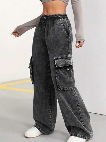 ICON Wide-Legged Cargo Trousers ICON Wide-Legged Cargo Trousers