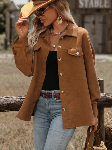 LUNE Solid Color Button-Up Casual Long Sleeve Shirt LUNE Solid Color Button-Up Casual Long Sleeve Shirt