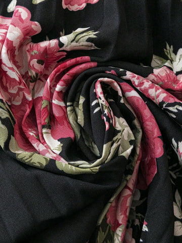 LUNE Spring/Summer Casual Randomly Cut Floral Print Pleated Skirt LUNE Spring/Summer Casual Randomly Cut Floral Print Pleated Skirt