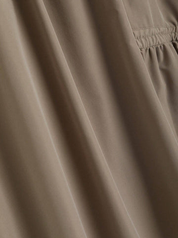 LUNE Women Asymmetrical Gathered A-Line Mid-Length Casual Skirt LUNE Women Asymmetrical Gathered A-Line Mid-Length Casual Skirt