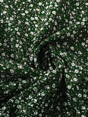 LUNE Women Casual Vacation Ditsy Floral Square Neck Puff Sleeve Blouse LUNE Women Casual Vacation Ditsy Floral Square Neck Puff Sleeve Blouse