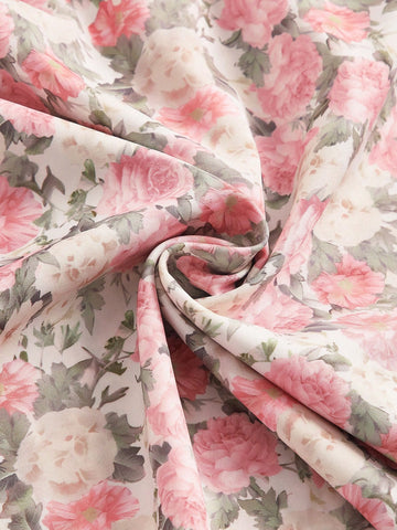 MOD Allover Floral Print Ruched Bust Cami Dress MOD Allover Floral Print Ruched Bust Cami Dress