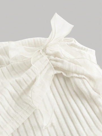 Off-Shoulder Bow Decoration Waisted Ruffle Hem Apricot Casual Dress,Off The Shoulder,Bow,Brunch Off-Shoulder Bow Decoration Waisted Ruffle Hem Apricot Casual Dress,Off The Shoulder,Bow,Brunch