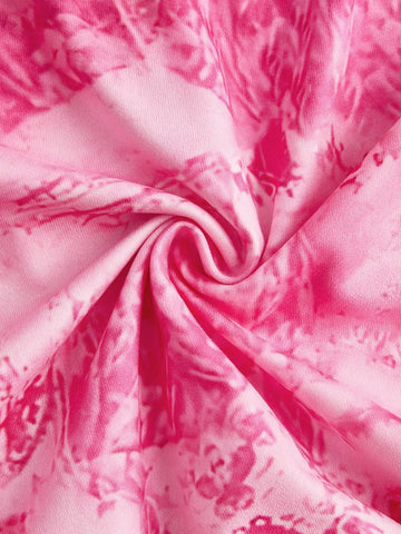 Women's Printed Strapless Top And Skirt Set Women's Printed Strapless Top And Skirt Set