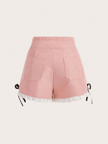 MOD Women's Shorts With Bow Decoration MOD Women's Shorts With Bow Decoration