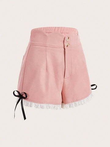 MOD Women's Shorts With Bow Decoration MOD Women's Shorts With Bow Decoration