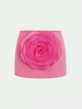 MOOSTA Fashionable Women Mesh Skirt With Three-Dimensional Flower Accents