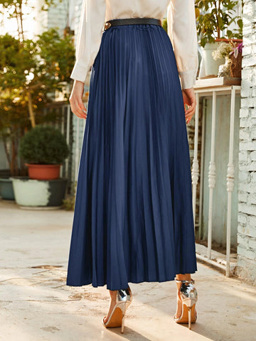 Modely Belted Pleated Maxi Skirt Modely Belted Pleated Maxi Skirt