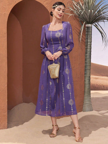 Women's Long Sleeve Casual Dress, Minimalist & Fashion, Suitable For Daily Wear Women's Long Sleeve Casual Dress, Minimalist & Fashion, Suitable For Daily Wear