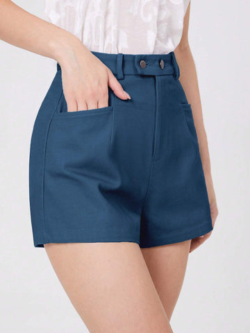 Privé High Waist Slant Pocket Shorts Privé High Waist Slant Pocket Shorts
