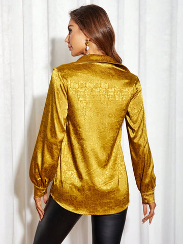 Jacquard Satin Shirt Jacquard Satin Shirt