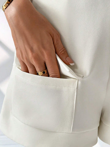 Privé Women's Everyday Summer Elegant Vacation Simple Casual Belted Pocketed A-Line High Waisted Shorts Privé Women's Everyday Summer Elegant Vacation Simple Casual Belted Pocketed A-Line High Waisted Shorts