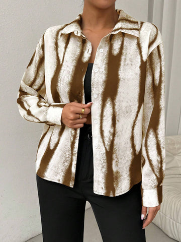 Privé Women's Long Sleeve Black & White Office Casual Business Shirt, Autumn Privé Women's Long Sleeve Black & White Office Casual Business Shirt, Autumn