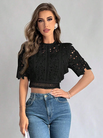 Women's Summer Lace See-Through Camisole With Shirt Women's Summer Lace See-Through Camisole With Shirt