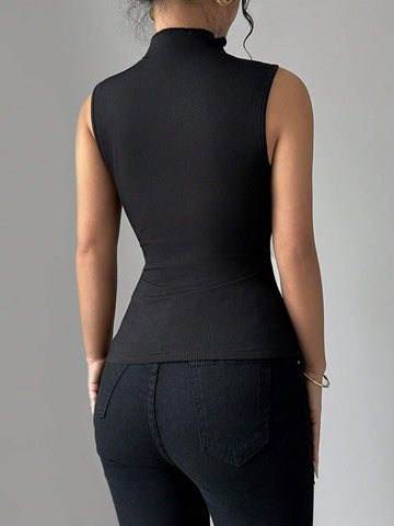 Women's Tight-Fitting Sexy 3D Mesh Floral Strap Camisole Top Women's Tight-Fitting Sexy 3D Mesh Floral Strap Camisole Top